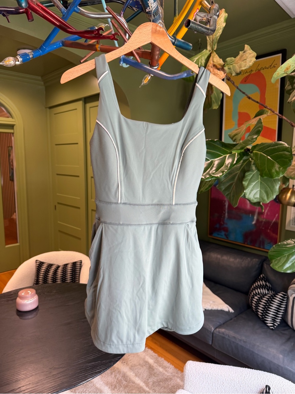 Travis Mathew Light Sage Green Tank Dress